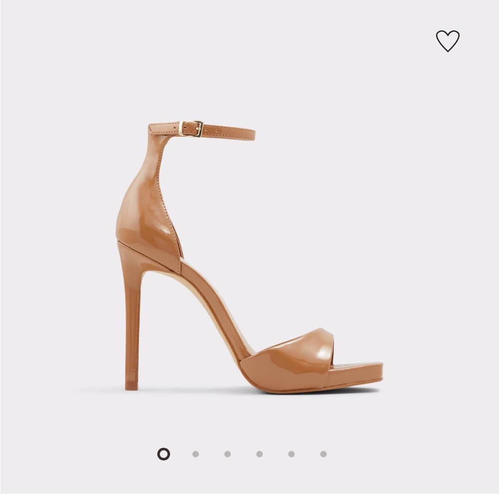 Aldo Livia Nude patent leather heels